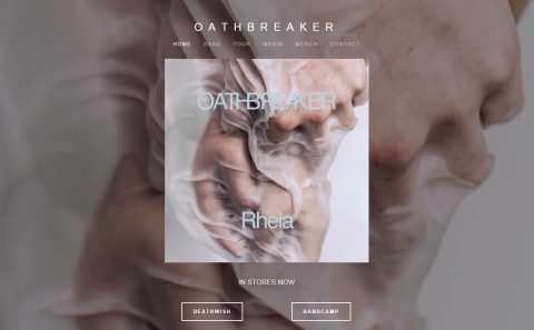 OATHBREAKERのWEBデザイン