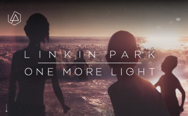 Linkin ParkのWEBデザイン
