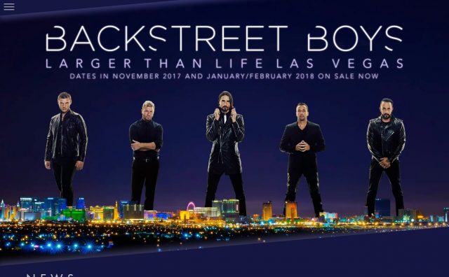 Backstreet BoysのWEBデザイン