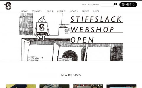 STIFF SLACK WEBSHOPのWEBデザイン