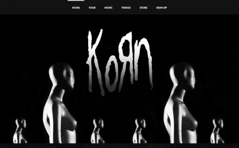 KornのWEBデザイン