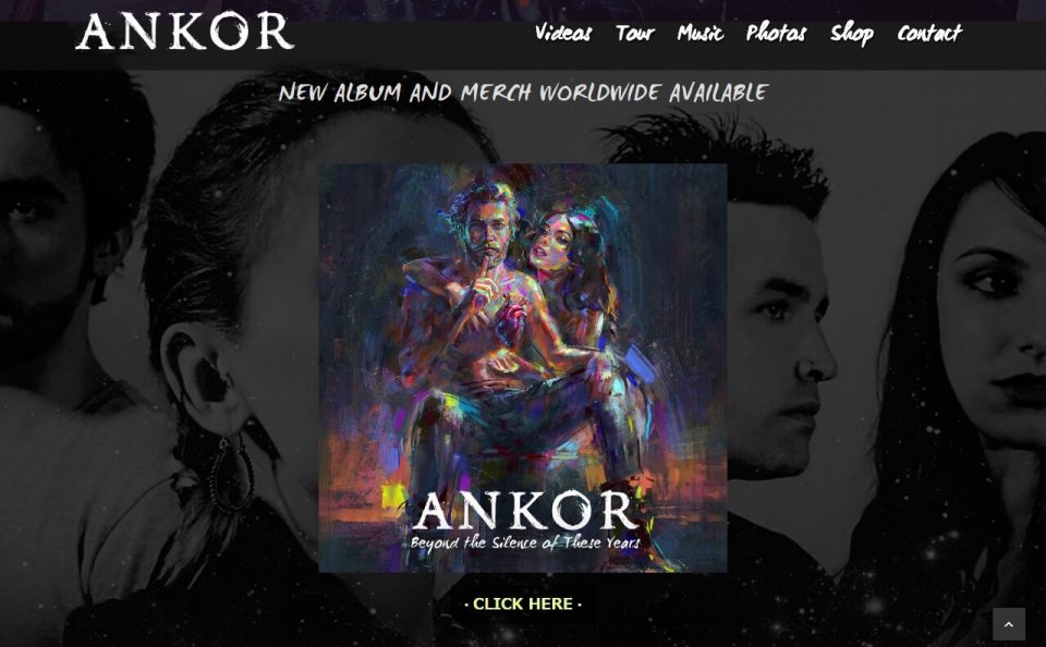 ANKOR | Official siteのWEBデザイン
