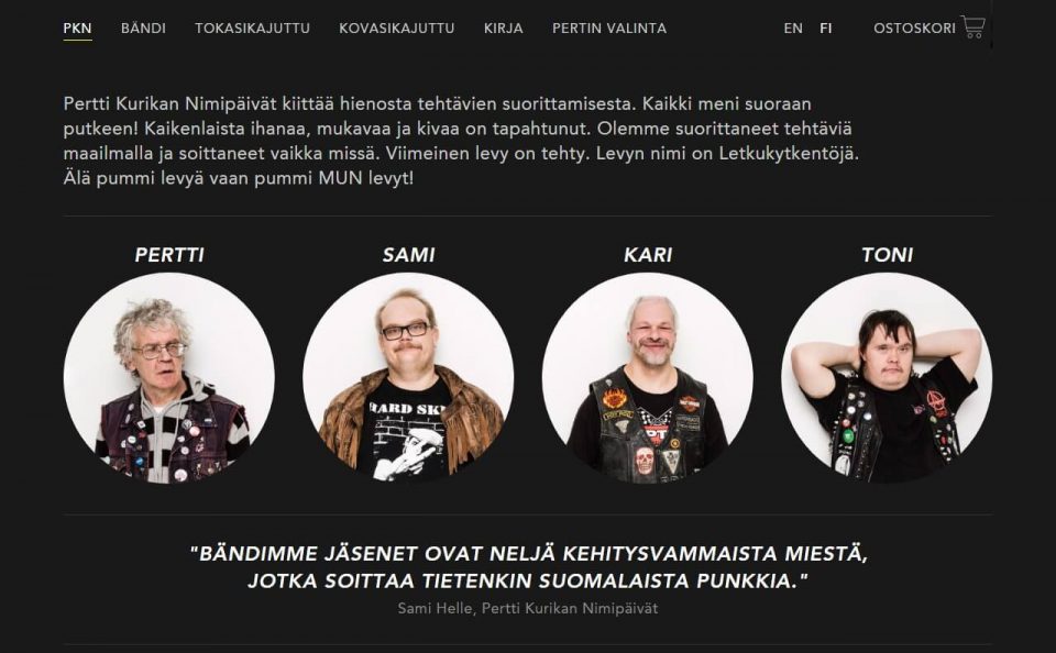 Pertti Kurikan Nimipäivät ‹ PKNのWEBデザイン