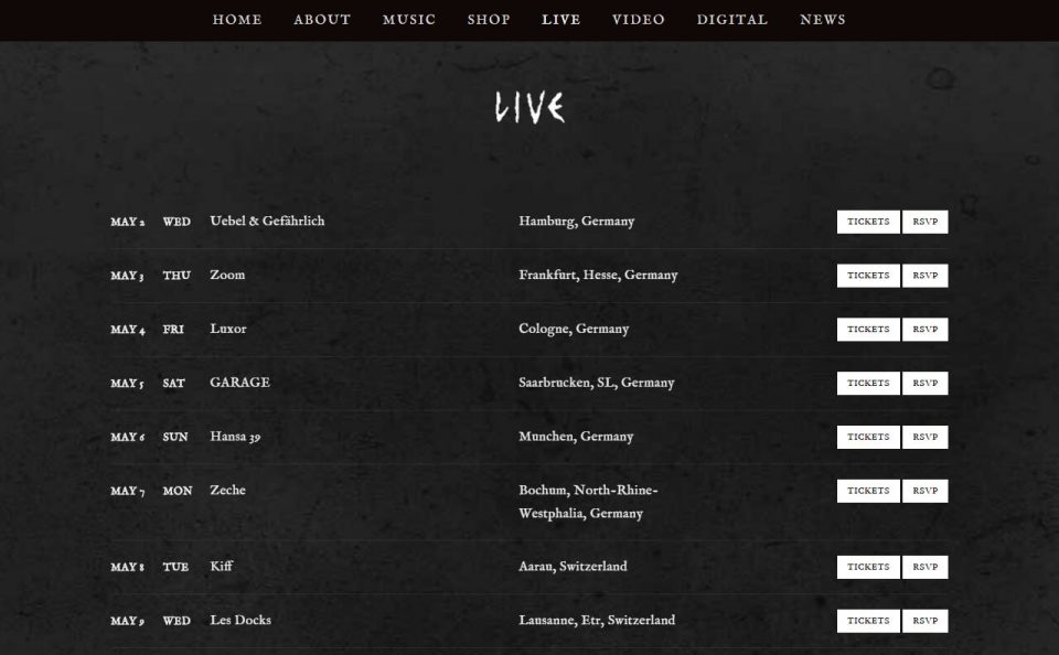 MYRKUR – Official website of Danish composer, vocalist and classically trained multi-instrumentalistのWEBデザイン