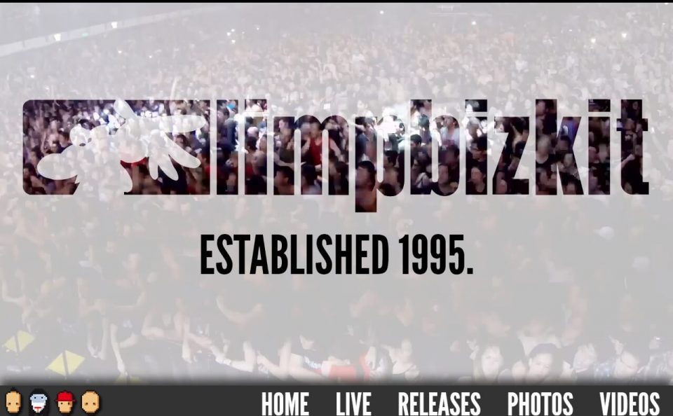LIMP BIZKIT | Established 1995.のWEBデザイン