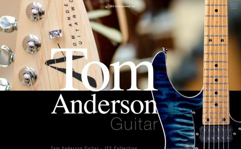 Tom Anderson Guitar｜JES International, Inc.のWEBデザイン