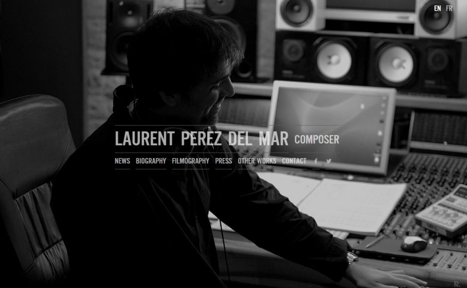 Laurent Perez Del Mar – Feature films music composerのWEBデザイン