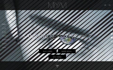 MIYAVI Official Site 【MYV382TOKYO.com】のWEBデザイン
