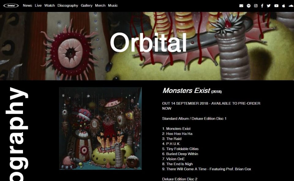 Homepage – OrbitalのWEBデザイン