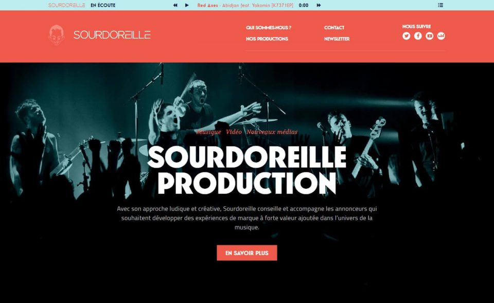 Sourdoreille | Humeurs musicalesのWEBデザイン