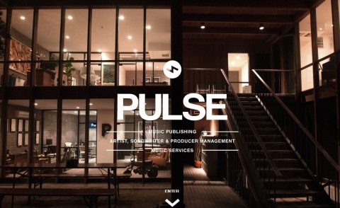 Pulse Music GroupのWEBデザイン