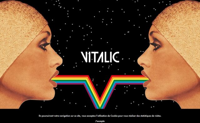 VITALIC – Voyager, new album available.のWEBデザイン