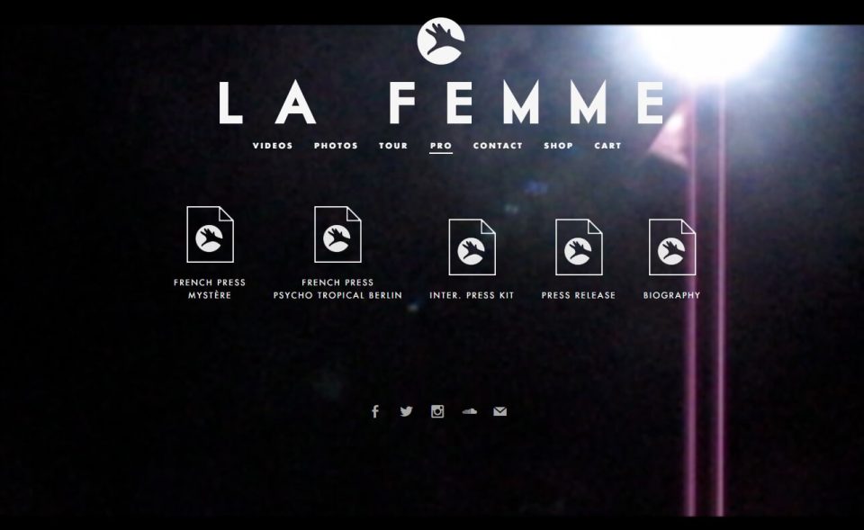 La FemmeのWEBデザイン