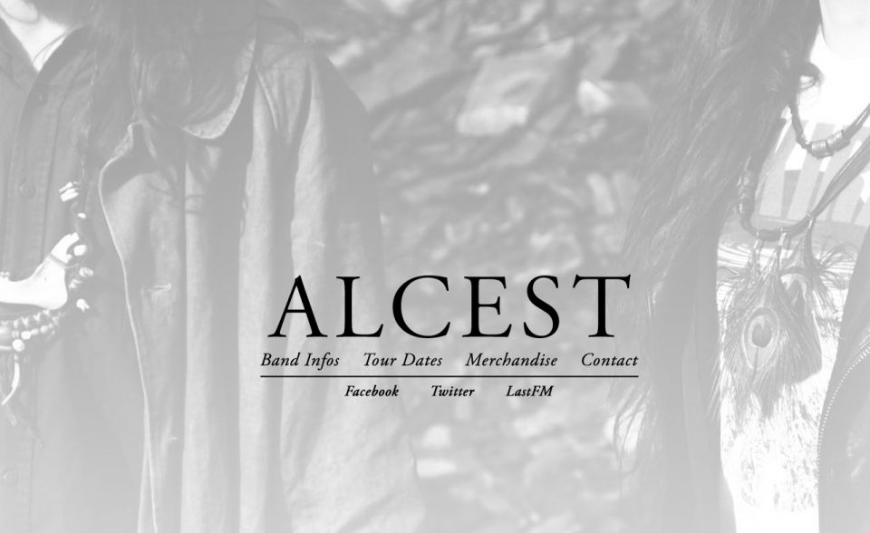 ALCEST – official websiteのWEBデザイン