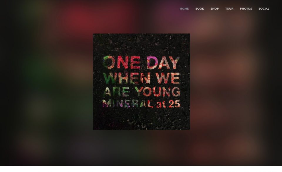 Mineral at 25のWEBデザイン