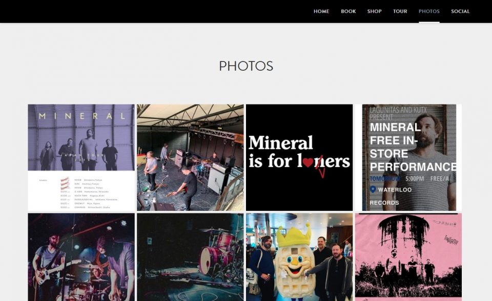 Mineral at 25のWEBデザイン