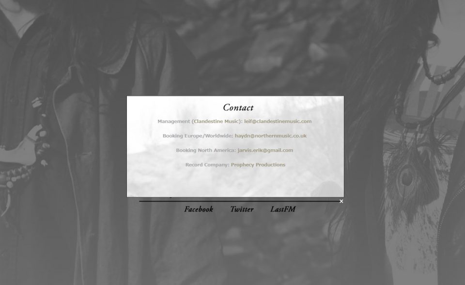 ALCEST – official websiteのWEBデザイン