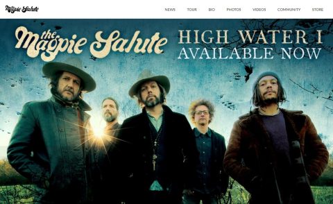 Home – The Magpie SaluteのWEBデザイン