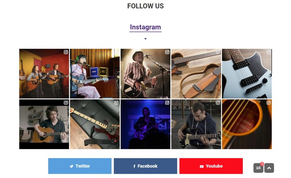 Guitars & Basses – Musical Instruments – Products – Yamaha – UK and IrelandのWEBデザイン