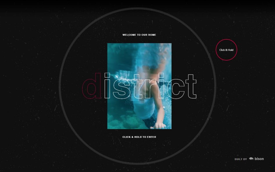 District Malta – disturb the comfortableのWEBデザイン