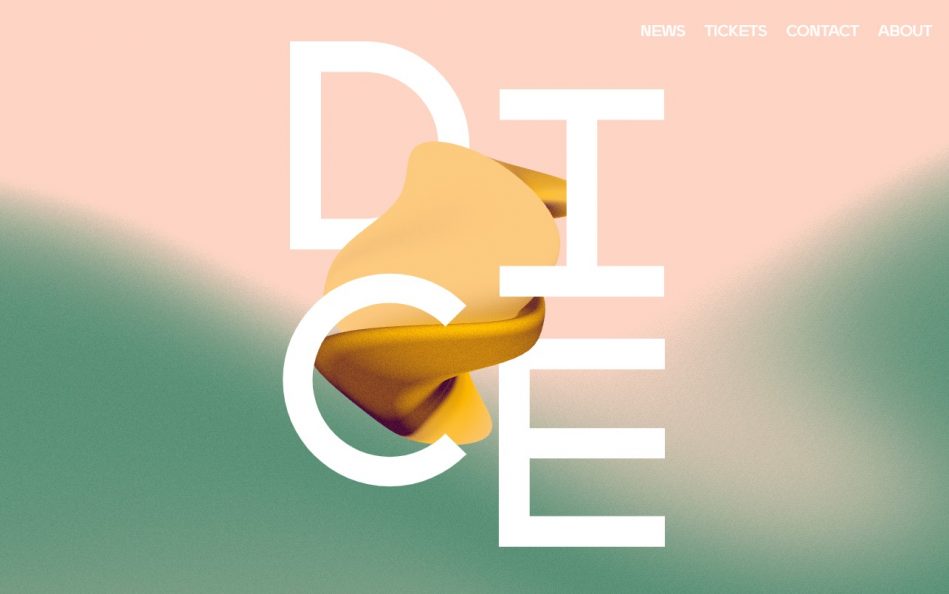DICE Conference + Festival, Berlin – Conference + Festival featuring Female, Trans + Nonbinary People in MusicのWEBデザイン
