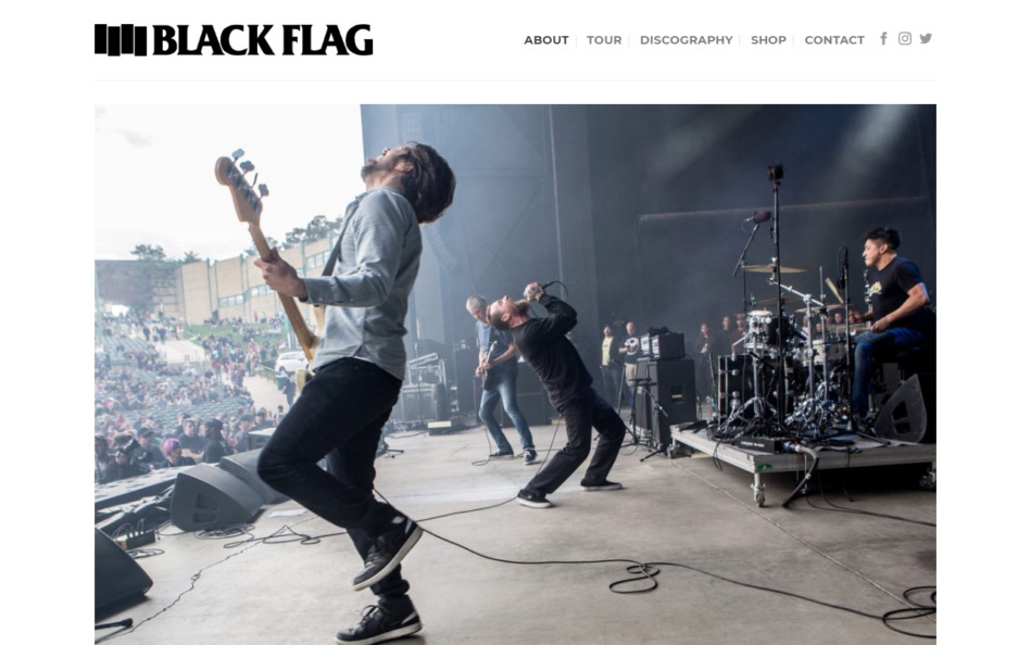 Black Flag – Black FlagのWEBデザイン