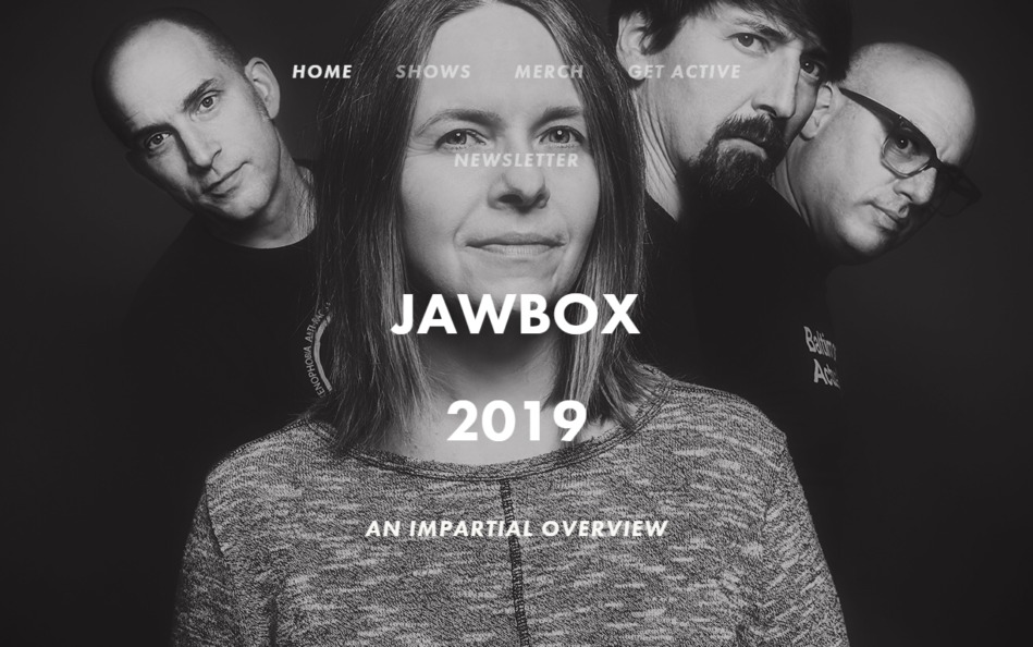 Jawbox 2019のWEBデザイン