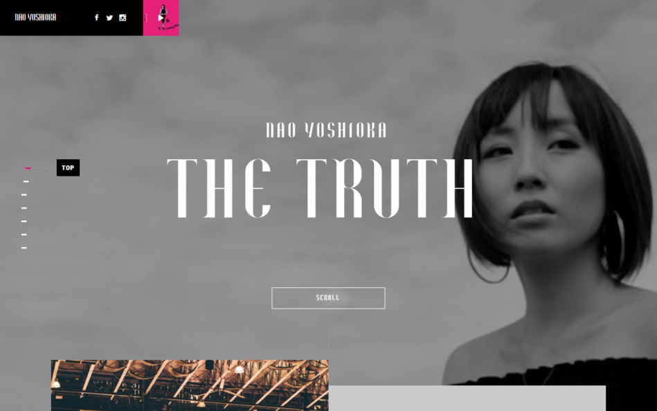 Nao Yoshioka | THE TRUTHのWEBデザイン
