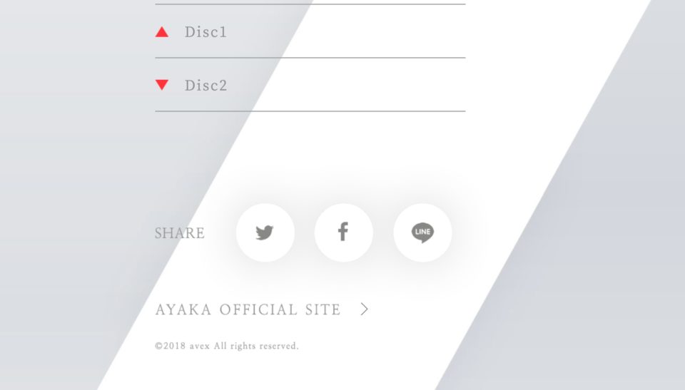 絢香「30 y/o」特設サイトのWEBデザイン