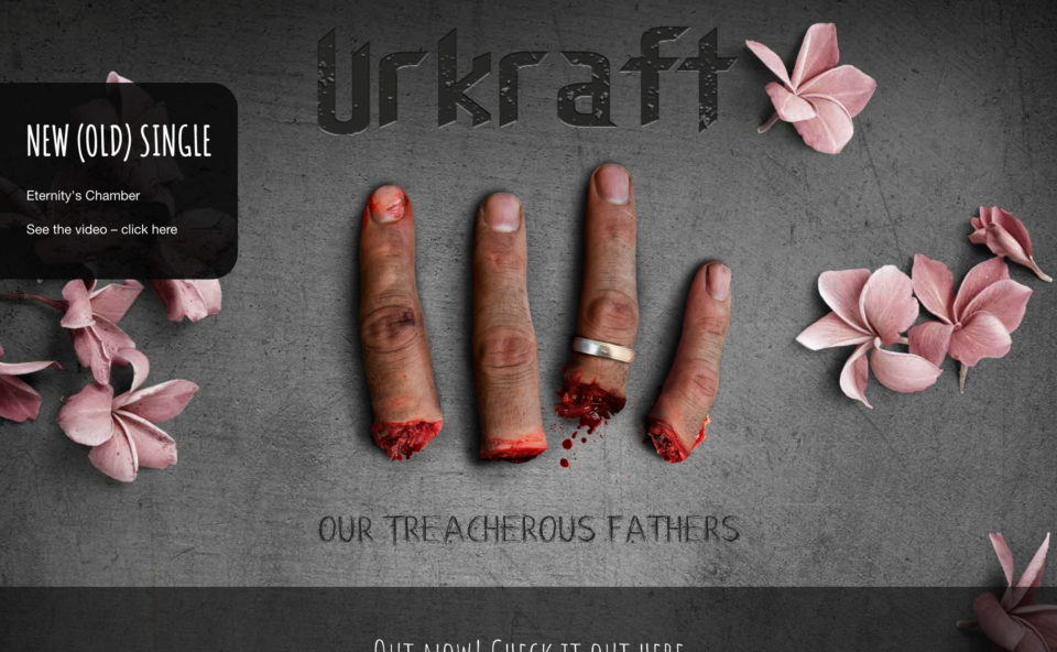 Urkraft | Danish Death Metal | Our Treacherous FathersのWEBデザイン