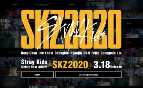 Stray Kids『SKZ2020』Special SiteのWEBデザイン