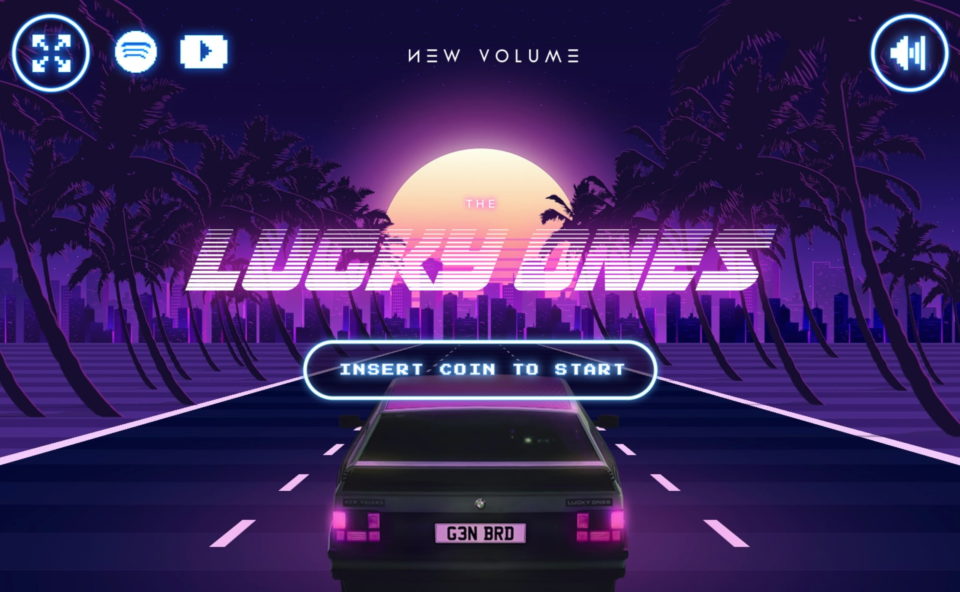New Volume – The Lucky Ones (Game)のWEBデザイン