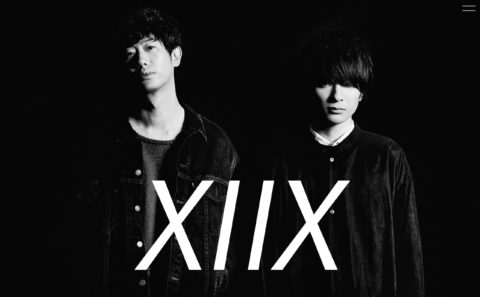 XIIX Official SiteのWEBデザイン
