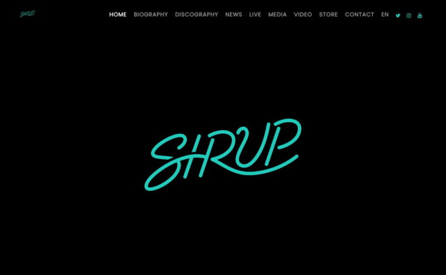 SIRUP – SIRUP OFFICIAL SITEのWEBデザイン