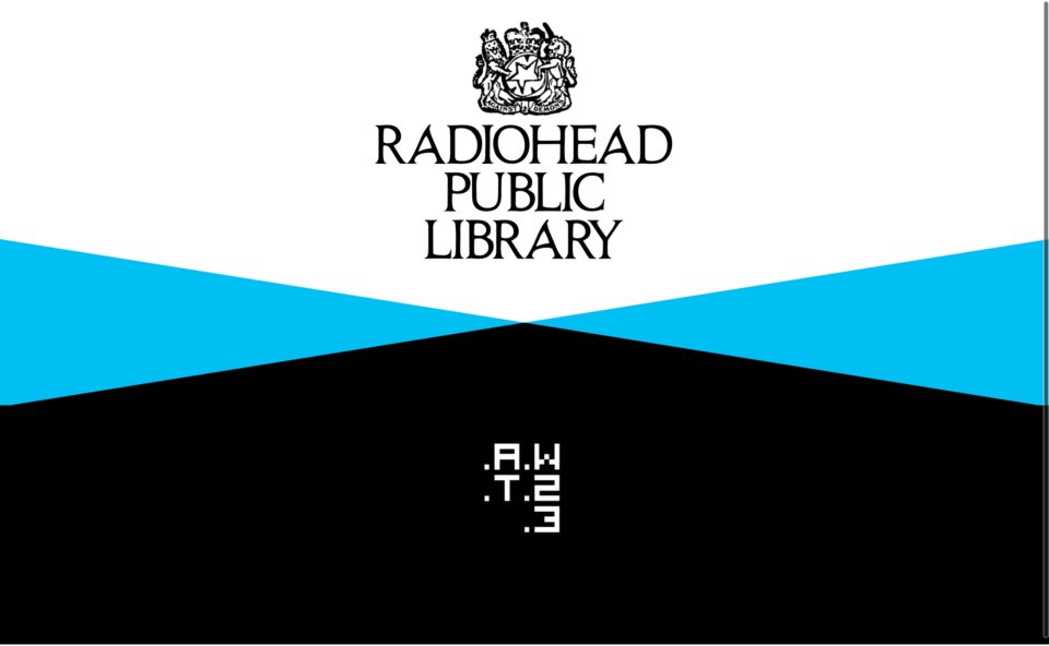 Radiohead Public LibraryのWEBデザイン