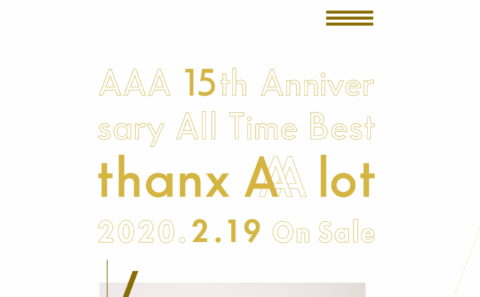 『AAA 15th Anniversary All Time Best -thanx AAA lot-』SPECIAL SITEのWEBデザイン
