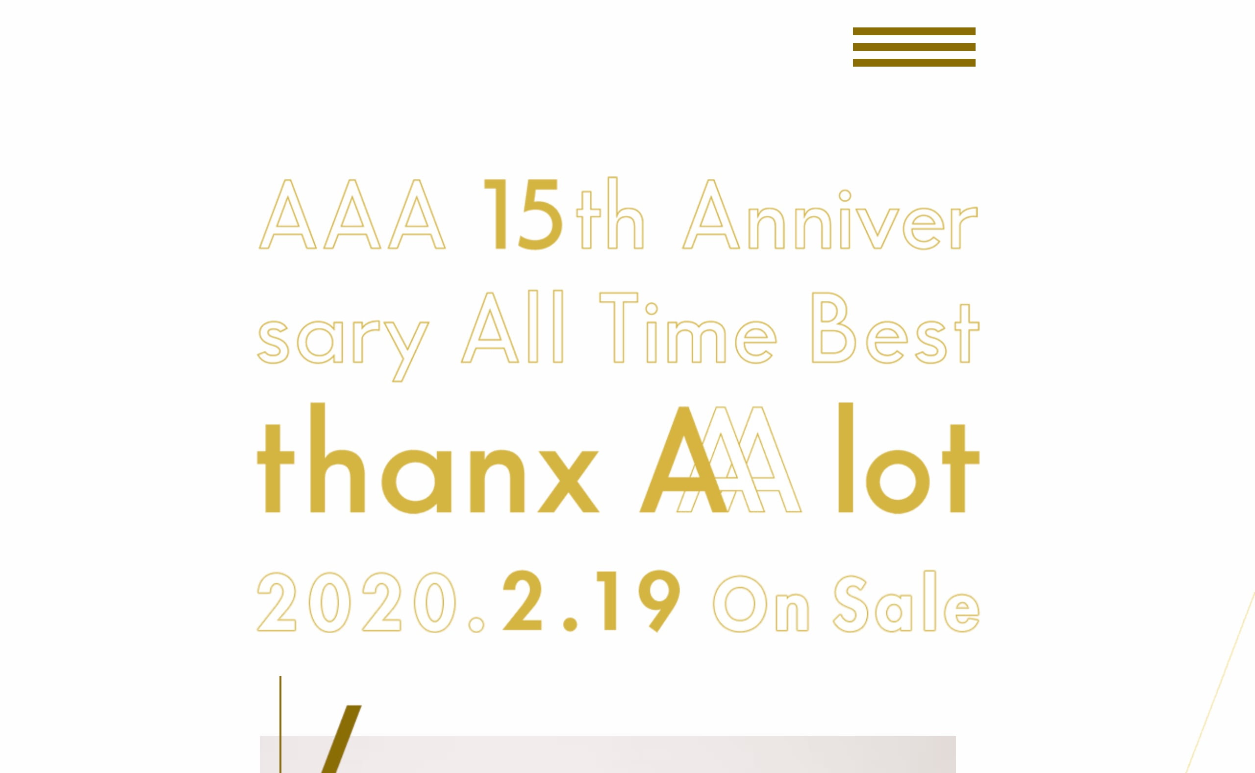 【新品】15th thanx AAA lot BEST Music Clip