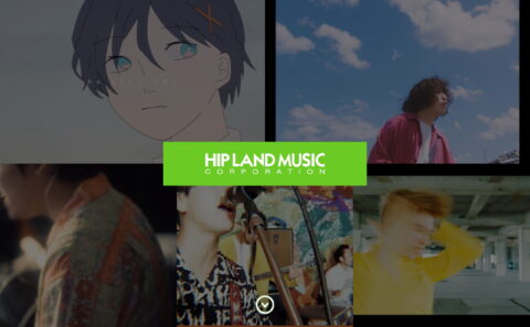HIP LAND MUSIC CORPORATIONのWEBデザイン