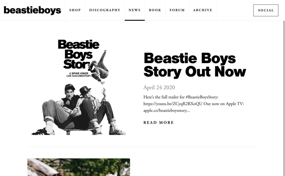 Home – Beastie Boys : Beastie BoysのWEBデザイン