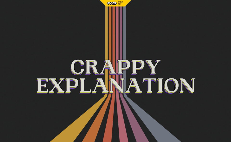 Crappy ExplanationのWEBデザイン