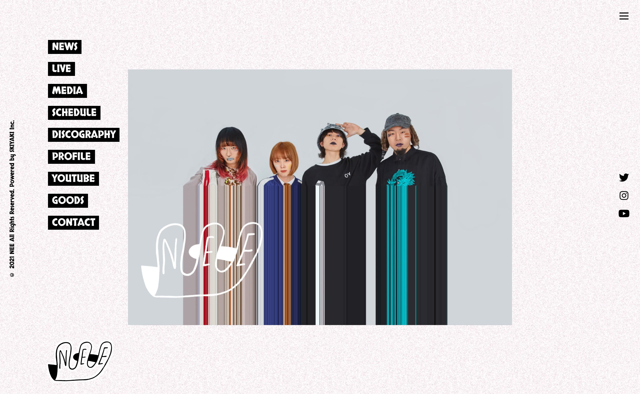 NEE オフィシャルサイト | MUSIC WEB CLIPS - バンド・アーティスト