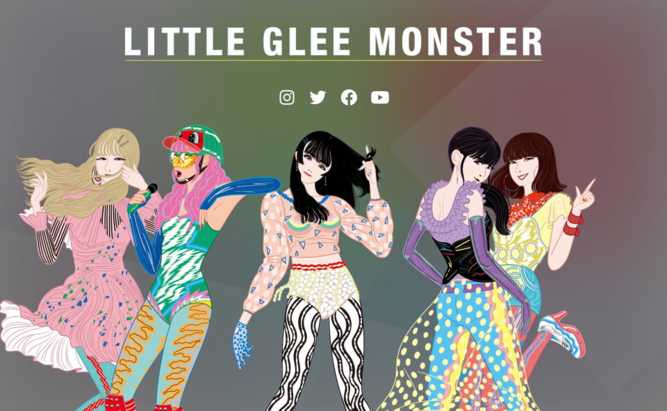 Little Glee Monster「GRADATI∞N」Special SiteのWEBデザイン