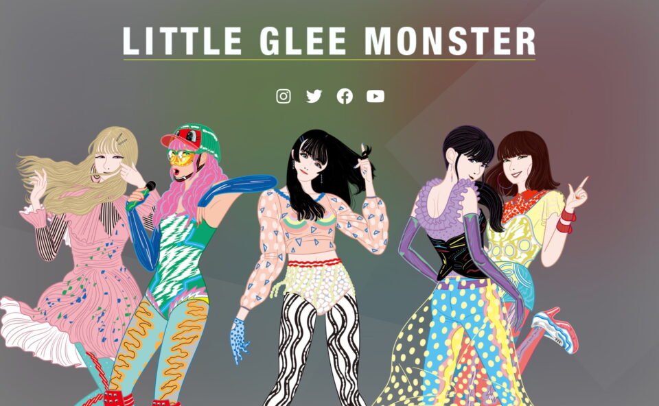 Little Glee Monster Gradati N Special Site Music Web Clips バンド アーティスト 音楽関連のwebデザイン ギャラリーサイト