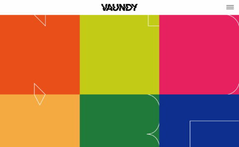 Vaundy Official WebsiteのWEBデザイン