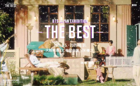 BTS JAPAN EXHIBITION -THE BEST- Special SiteのWEBデザイン