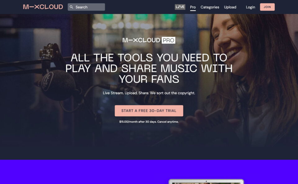 Mixcloud – This is Audio Culture | MixcloudのWEBデザイン