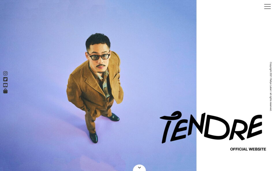 TENDRE – TENDRE Official WebsiteのWEBデザイン