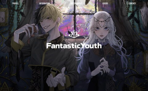 FantasticYouth Offical WebsiteのWEBデザイン