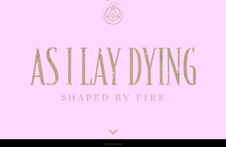 As I Lay DyingのWEBデザイン