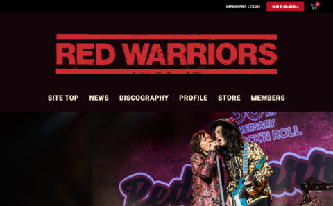 RED WARRIORS 30th Anniversary オフィシャルサイトのWEBデザイン